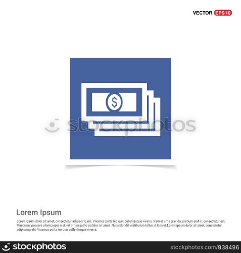 money icon - Blue photo Frame