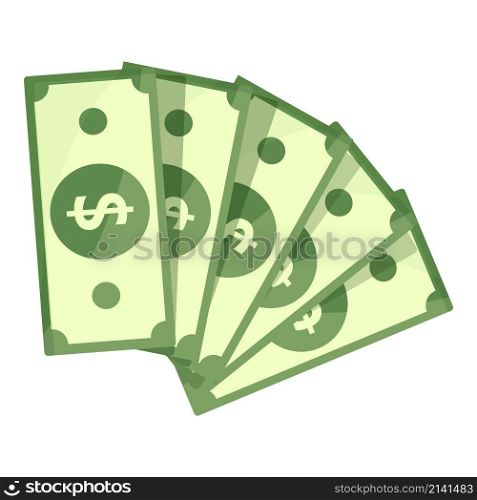 Money icon cartoon vector. Stack of dollar. Payment in cash. Money icon cartoon vector. Stack of dollar
