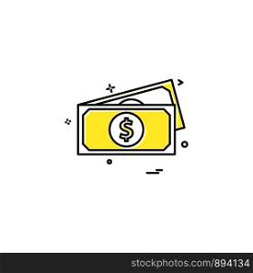 Money icon design vector