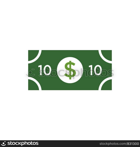 Money Icon in trendy flat style isolated on white background.