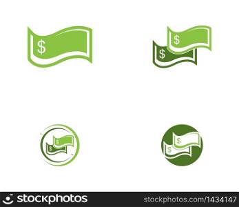 Money icon logo vector illustration