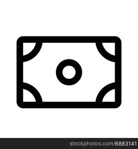 money, icon on isolated background