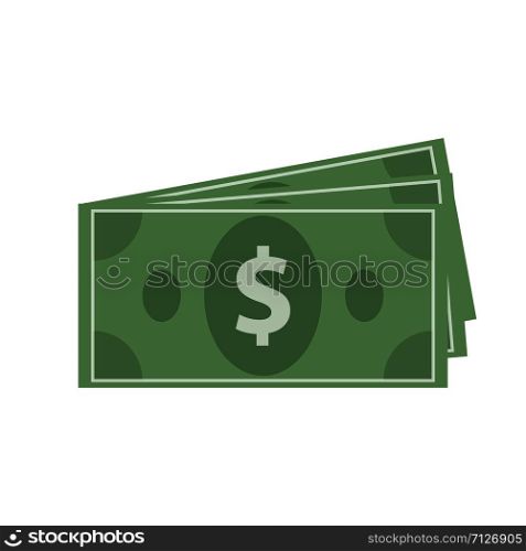 Money icons set on white background. Vector