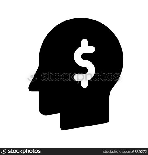 money idea, icon on isolated background