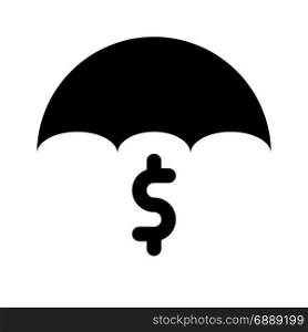 money insurance, icon on isolated background