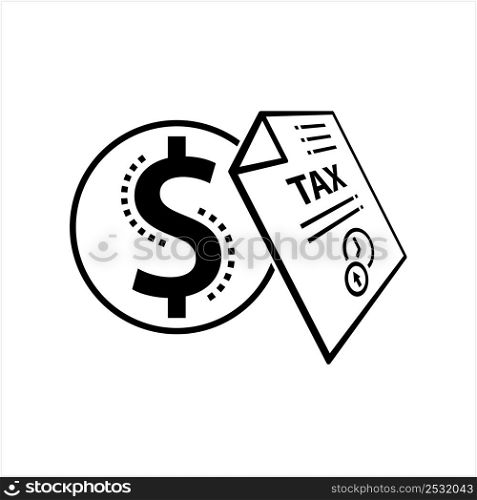 Money Management Icon, Budgeting, Investment, Banking, Taxes, Planning, Analyzing And Executing Process Vector Art Illustration