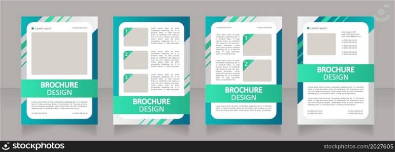 Money market account benefits blank brochure layout design. Vertical poster template set with empty copy space for text. Premade corporate reports collection. Editable flyer paper pages. Money market account benefits blank brochure layout design