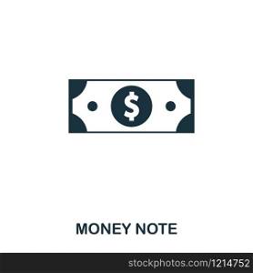 Money Note icon. Flat style icon design. UI. Illustration of money note icon. Pictogram isolated on white. Ready to use in web design, apps, software, print. Money Note icon. Flat style icon design. UI. Illustration of money note icon. Pictogram isolated on white. Ready to use in web design, apps, software, print.