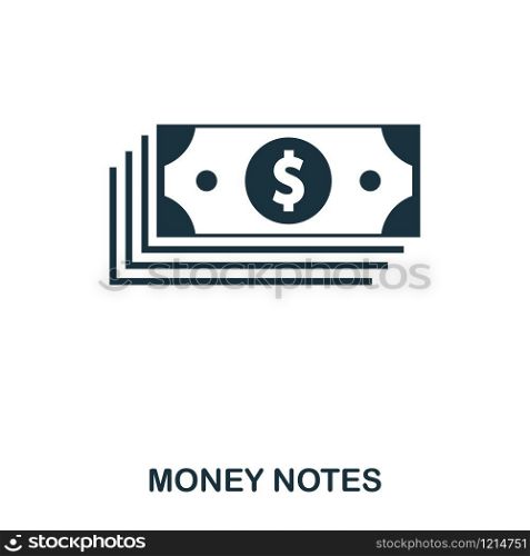 Money Notes icon. Flat style icon design. UI. Illustration of money notes icon. Pictogram isolated on white. Ready to use in web design, apps, software, print. Money Notes icon. Flat style icon design. UI. Illustration of money notes icon. Pictogram isolated on white. Ready to use in web design, apps, software, print.