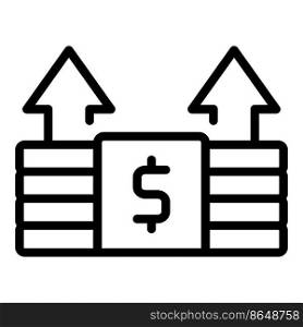Money payment icon outline vector. Send mobile. Bank app. Money payment icon outline vector. Send mobile