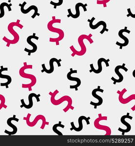 Money sign seamless pattern background vector illustration