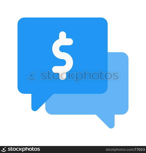 money talk, icon on isolated background