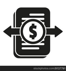 Money trade icon simple vector. Business finance. Accident injury. Money trade icon simple vector. Business finance
