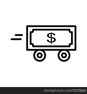 money transfer icon design, flat style icon collection