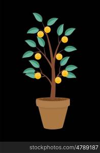 Money Tree, Financial Growth Flat Concept Vector Illustration EPS10