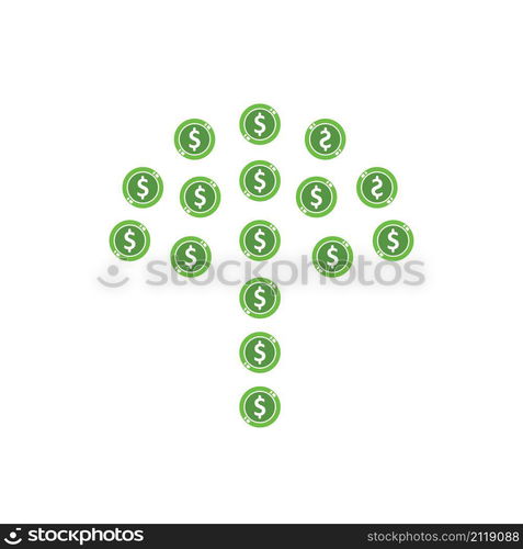 money tree icon vector illustration design