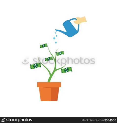 Money tree illustration vector design