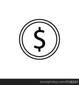 Money vector icon. Vector illustration