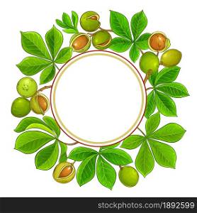 mongongo branches vector frame on white background. mongongo vector frame on white background