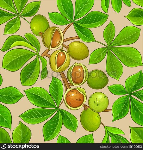 mongongo branches vector pattern on color background. mongongo vector pattern on color background