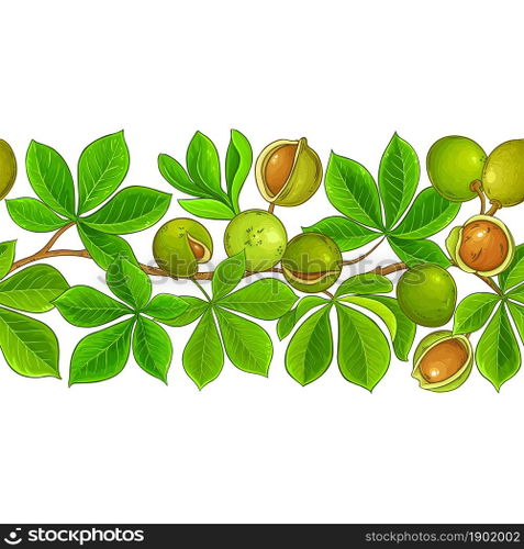 mongongo branches vector pattern on white background. mongongo vector pattern on white background