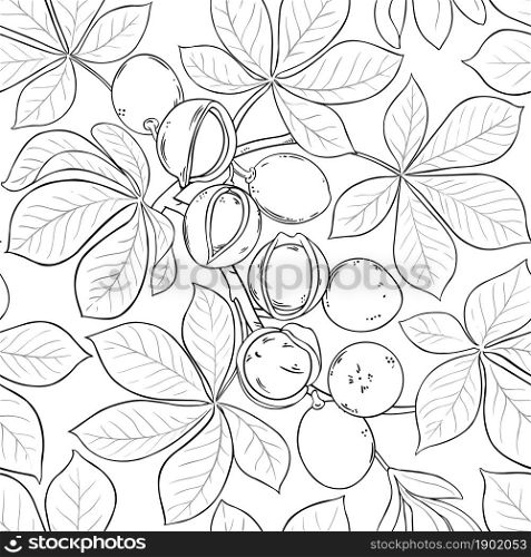 mongongo branches vector pattern on white background. mongongo vector pattern on white background