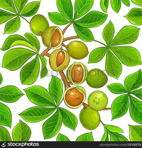 mongongo branches vector pattern on white background. mongongo vector pattern on white background