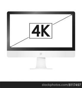 Monitor 4k illustration