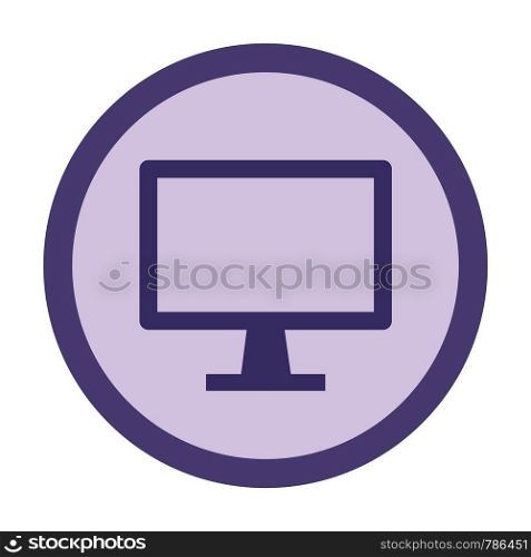 monitor circle icon