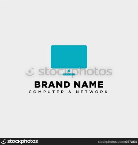 monitor digital technology logo template vector illustration icon element isolated - vector. monitor digital technology logo template vector illustration icon element