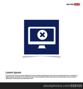 Monitor icon - Blue photo Frame