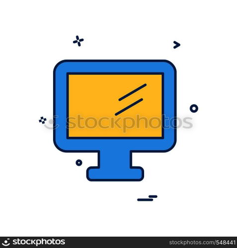 Monitor icon design vector