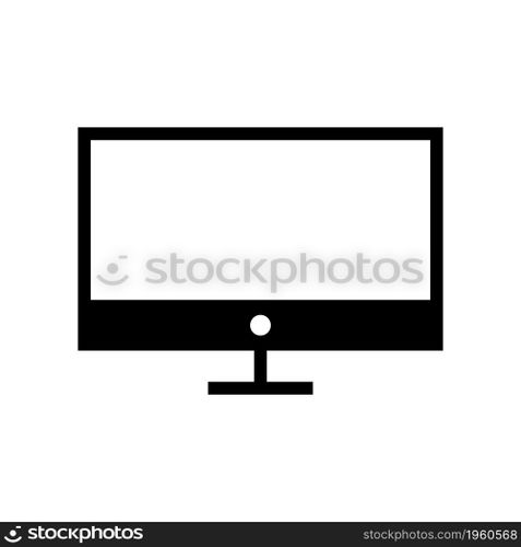 Monitor icon solid style