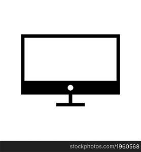 Monitor icon solid style