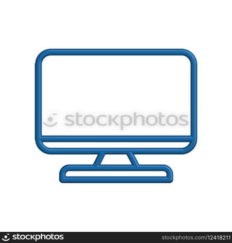 Monitor icon template