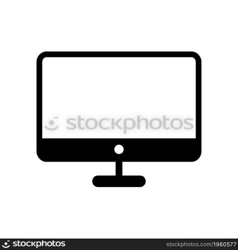 Monitor icon vector 