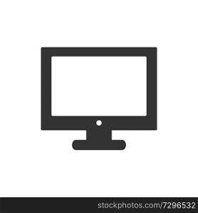 Monitor icon. Vector illustration of icon