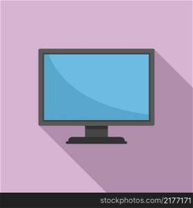 Monitor image icon flat vector. Digital display. Pc screen. Monitor image icon flat vector. Digital display