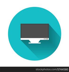 Monitor in flat design
