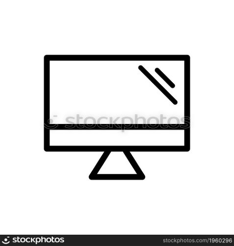 Monitor minimalist line icon