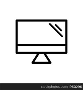 Monitor minimalist line icon