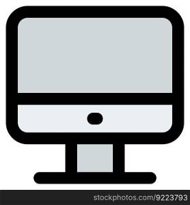 Monitor screen for computer operations