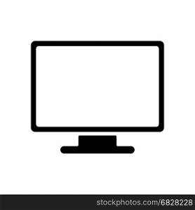 monitor vector icon. Computer monitor icon. Flat PC symbol. Vector illustration, EPS10