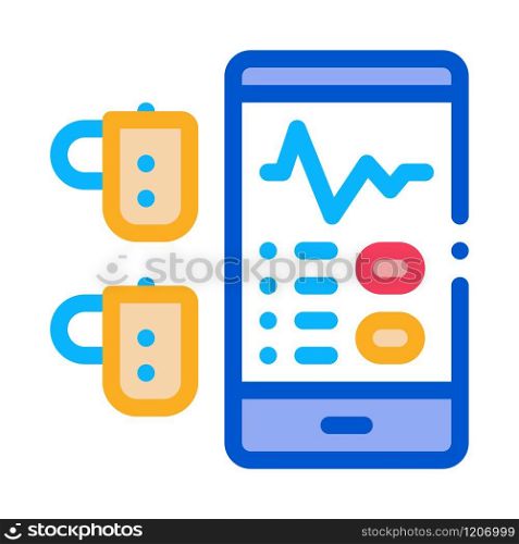 Monitoring Device Hearing Icon Vector. Outline Monitoring Device Hearing Sign. Isolated Contour Symbol Illustration. Monitoring Device Hearing Icon Vector Outline Illustration