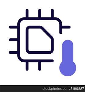 Monitoring or control of temperature in microchips.