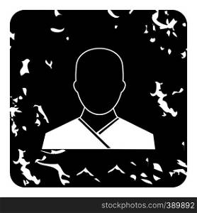 Monk icon. Grunge illustration of monk vector icon for web. Monk icon, grunge style
