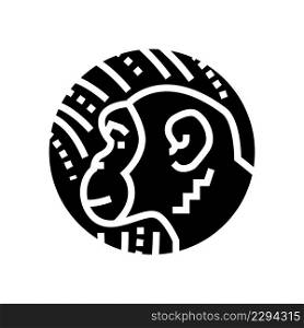 monkey chinese horoscope animal glyph icon vector. monkey chinese horoscope animal sign. isolated contour symbol black illustration. monkey chinese horoscope animal glyph icon vector illustration