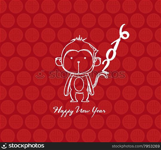 monkey design for Chinese New Year celebration
