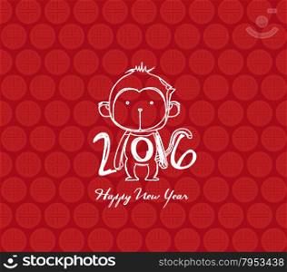 monkey design for Chinese New Year celebration