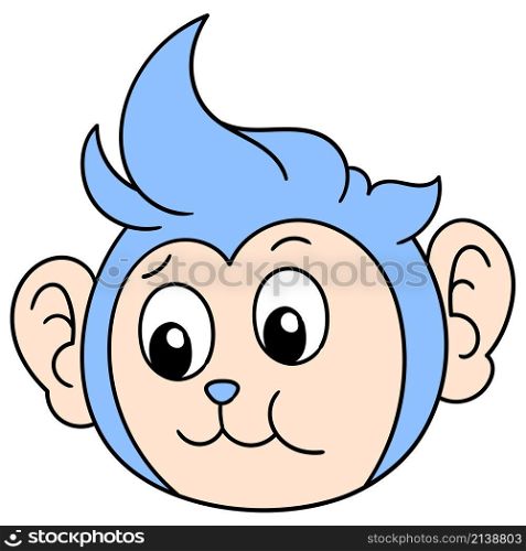 monkey head animal emoticon